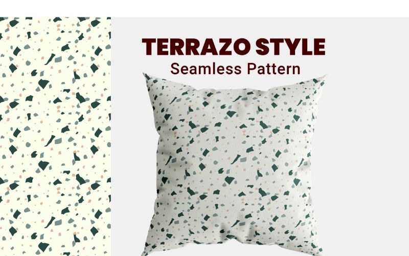 Безшовні візерунок Terrazo стиль тла