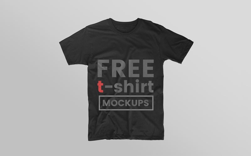 Schwarzes T-Shirt Produktmodell