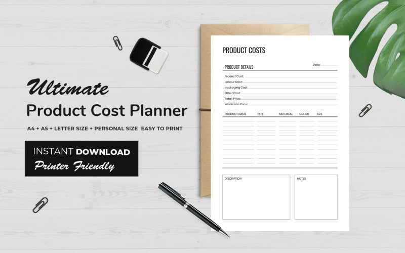 Ultimate Product Cost Planner