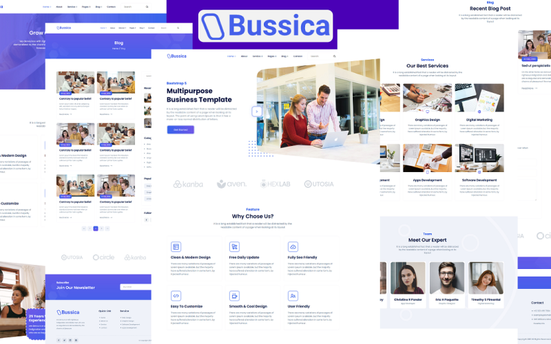 Bootstrap 5 Multipurpose Business Website Template