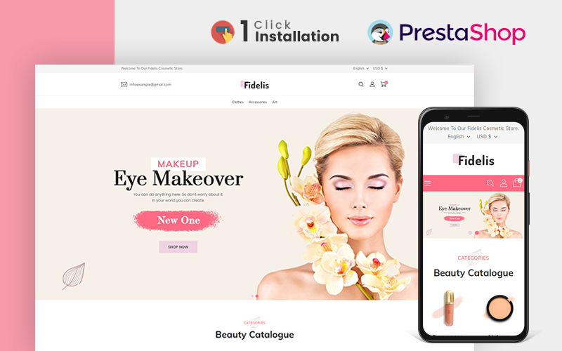 Fidelis Cosmetic PrestaShop Theme
