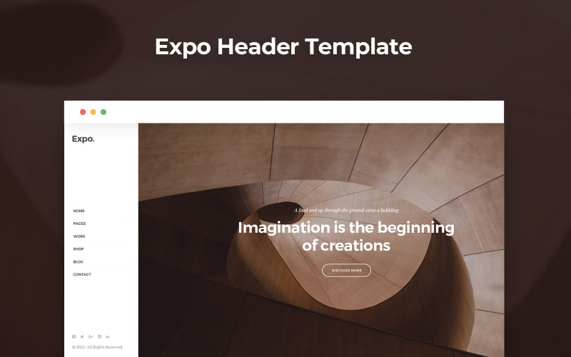 Fuar Başlığı PSD Şablonu