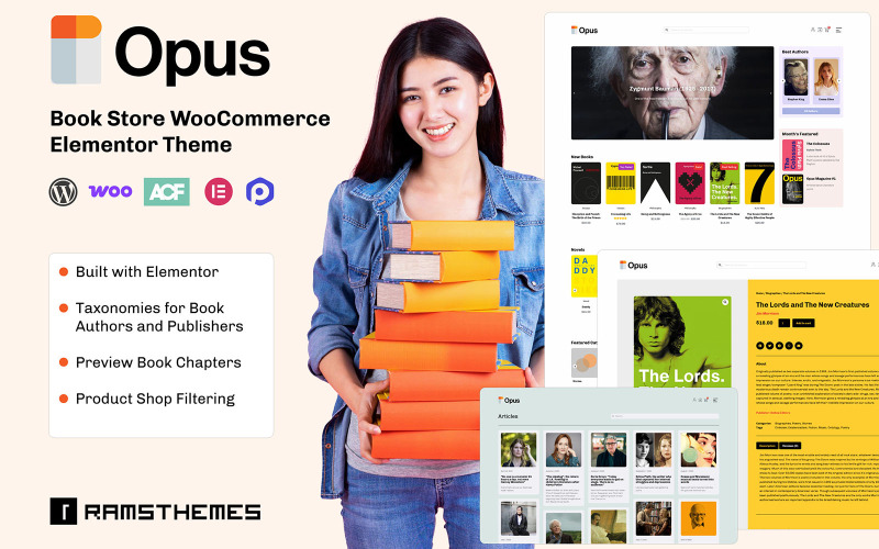 OPUS - Tema WooCommerce da livraria