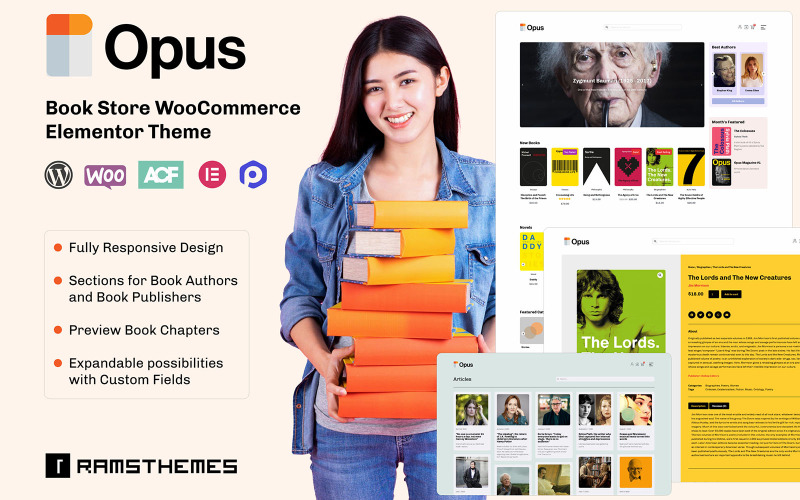 OPUS - Thème WooCommerce de librairie