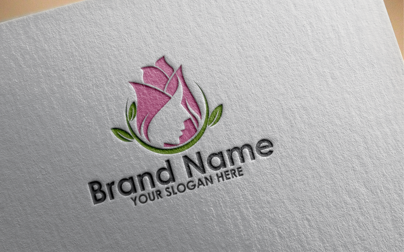 Blumenfrau Logo Vorlage