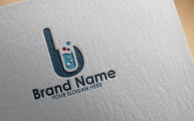 Letter B Lab Logo Template