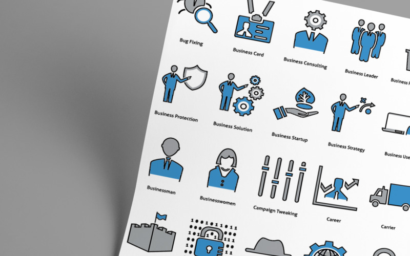 Набор иконок 40 Seo Business Color Line