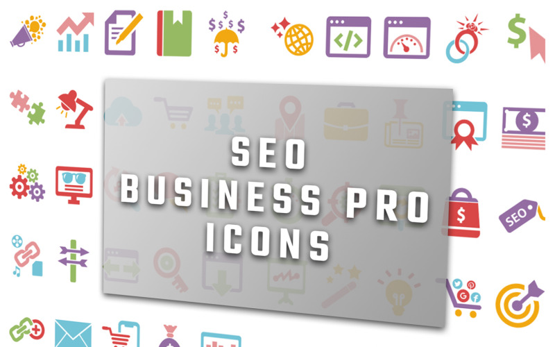 Profesyonel Seo İş Simge Seti