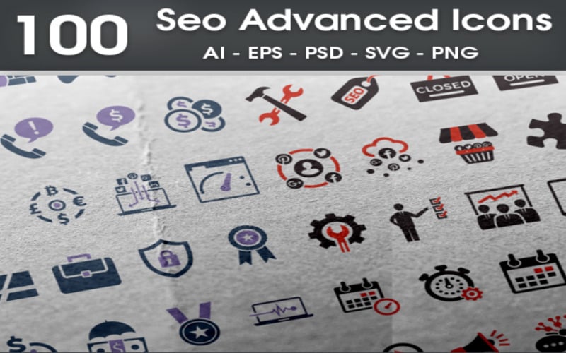 100 Seo高级Iconset