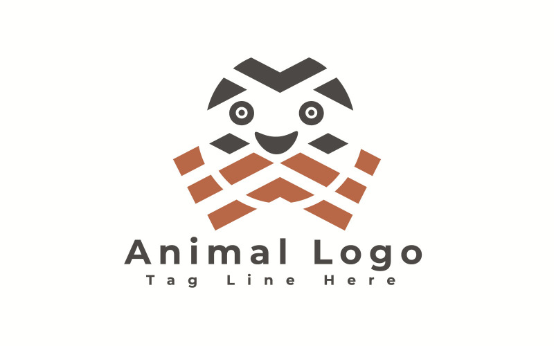 Download Шаблон логотипа "Animal Logo Template" / Animal Logo Template - Шаблон логотипа на тему графика animal,animals,black,business,clean,company,corporate,design,flat,lion,logo,minimalist,modern,orange,roar,sleek,template