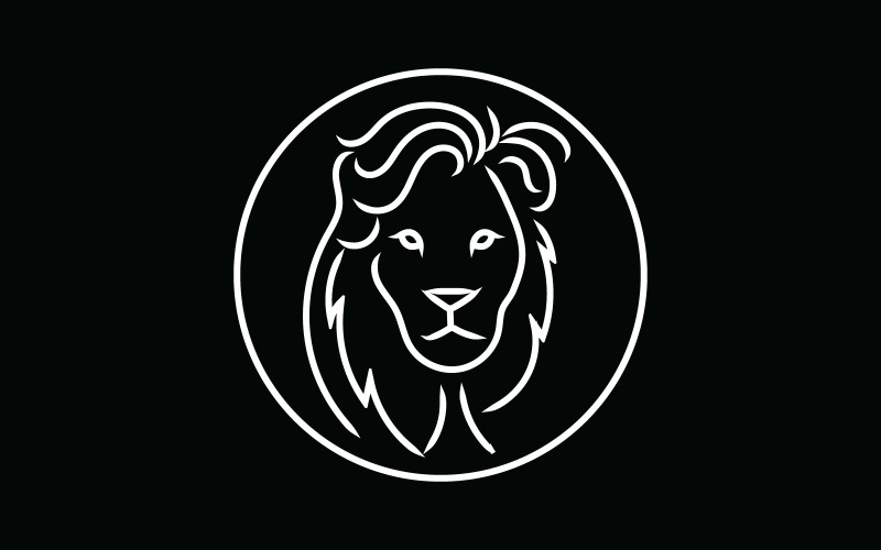 Download Шаблон логотипа "Handsome Lion Line Logo Template" / Handsome Lion Line Logo Template - Шаблон логотипа на тему графика lion,king,animal,wild,mascot,strong,luxury,leo,power,predator,zoo,crown,line,tiger,kingdom,barber shop,hairdresser,hair,salon,hairstyle