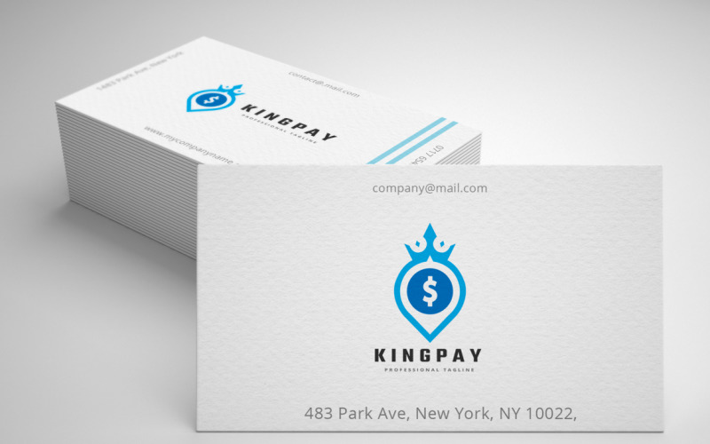 Download Шаблон логотипа "King Pay Logo Template" / King Pay Logo Template - Шаблон логотипа на тему графика balanced,blue,buy,cash,commerce,digital,dollar,electronic,fast,green,internet,meisuseno,mobile,mobile logo,mobile pay,money,money transfer,online,pay,payment