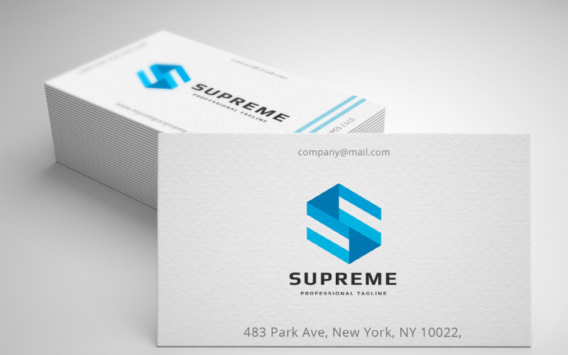 Modelo de logotipo Supreme Letter S