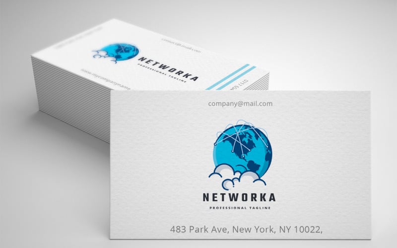 Download Шаблон логотипа "Network Cloud Logo Template" / Network Cloud Logo Template - Шаблон логотипа на тему графика business,cloud,communication,computer,earth,global,globe,identity,international,it,meeting,network,print ready,professionnal,server,share,sharing,social,social media,solution