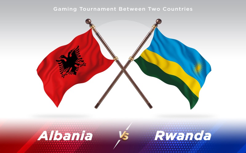 Download Иллюстрация "Albania versus Rwanda Two Countries Flags - Illustration" / Albania versus Rwanda Two Countries Flags - Illustration - Иллюстрация на тему графика national,patriotic,europe,asia,republic,map,flag,country,cartography,geography,nation,illustration,graphic,vector,state,world,isolated,symbol,border,icon