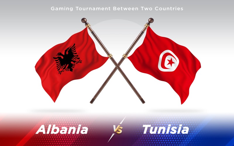 Download Иллюстрация "Albania versus Tunisia Two Countries Flags - Illustration" / Albania versus Tunisia Two Countries Flags - Illustration - Иллюстрация на тему графика national,patriotic,europe,asia,republic,map,flag,country,cartography,geography,nation,illustration,graphic,vector,state,world,isolated,symbol,border,icon