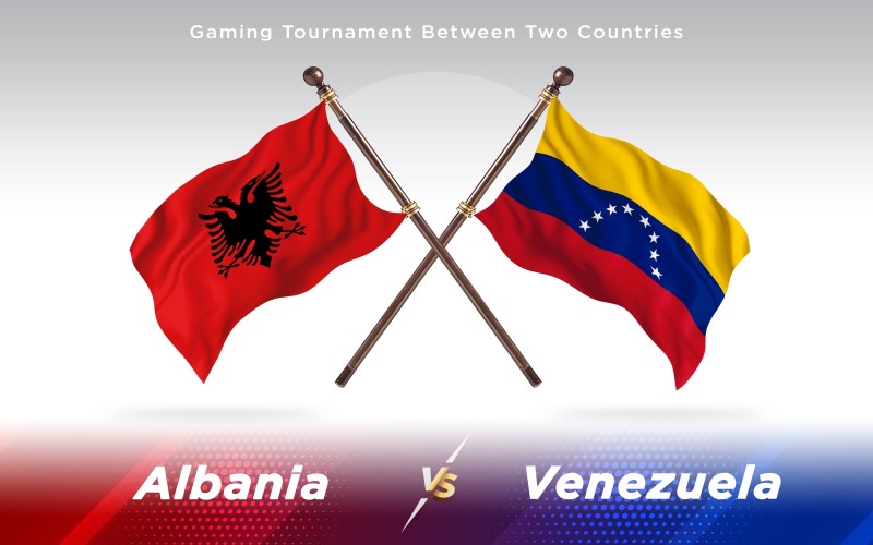 Download Иллюстрация "Albania versus Venezuela Two Countries Flags - Illustration" / Albania versus Venezuela Two Countries Flags - Illustration - Иллюстрация на тему графика national,patriotic,europe,asia,republic,map,flag,country,cartography,geography,nation,illustration,graphic,vector,state,world,isolated,symbol,border,icon