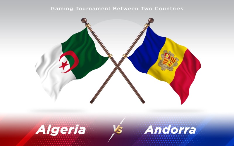 Download Иллюстрация "Algeria versus Andorra Two Countries Flags - Illustration" / Algeria versus Andorra Two Countries Flags - Illustration - Иллюстрация на тему графика national,patriotic,europe,asia,republic,map,flag,country,cartography,geography,nation,illustration,graphic,vector,state,world,isolated,symbol,border,icon