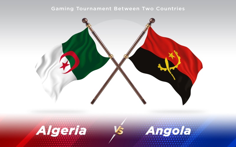 Download Иллюстрация "Algeria versus Angola Two Countries Flags - Illustration" / Algeria versus Angola Two Countries Flags - Illustration - Иллюстрация на тему графика national,patriotic,europe,asia,republic,map,flag,country,cartography,geography,nation,illustration,graphic,vector,state,world,isolated,symbol,border,icon
