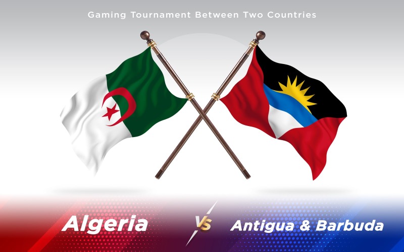 Download Иллюстрация "Algeria versus Antigua &amp; Barbuda Two Countries Flags - Illustration" / Algeria versus Antigua &amp; Barbuda Two Countries Flags - Illustration - Иллюстрация на тему графика national,patriotic,europe,asia,republic,map,flag,country,cartography,geography,nation,illustration,graphic,vector,state,world,isolated,symbol,border,icon