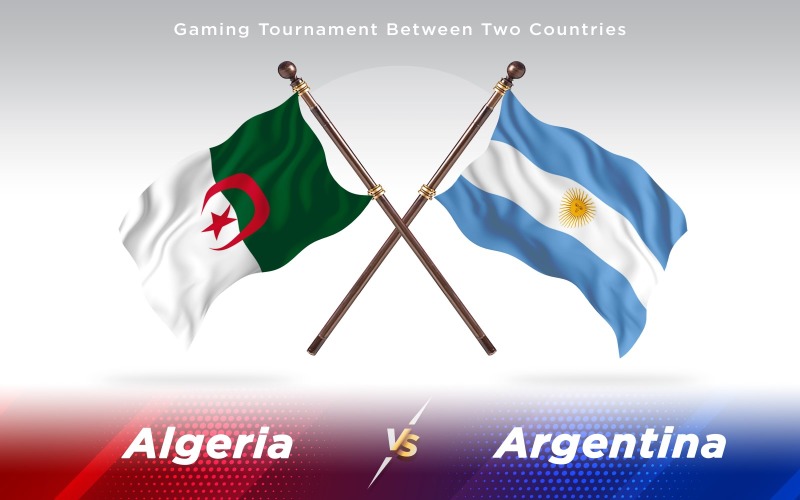 Download Иллюстрация "Algeria versus Argentina Two Countries Flags - Illustration" / Algeria versus Argentina Two Countries Flags - Illustration - Иллюстрация на тему графика national,patriotic,europe,asia,republic,map,flag,country,cartography,geography,nation,illustration,graphic,vector,state,world,isolated,symbol,border,icon