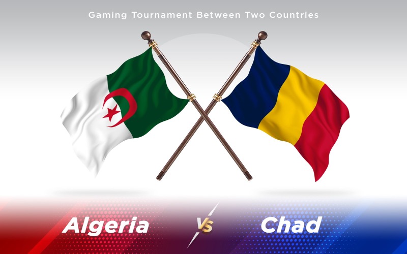 Download Иллюстрация "Algeria versus Chad Two Countries Flags - Illustration" / Algeria versus Chad Two Countries Flags - Illustration - Иллюстрация на тему графика national,patriotic,europe,asia,republic,map,flag,country,cartography,geography,nation,illustration,graphic,vector,state,world,isolated,symbol,border,icon