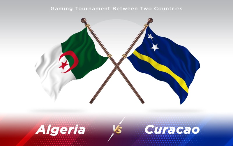 Download Иллюстрация "Algeria versus Curacao Two Countries Flags - Illustration" / Algeria versus Curacao Two Countries Flags - Illustration - Иллюстрация на тему графика national,patriotic,europe,asia,republic,map,flag,country,cartography,geography,nation,illustration,graphic,vector,state,world,isolated,symbol,border,icon