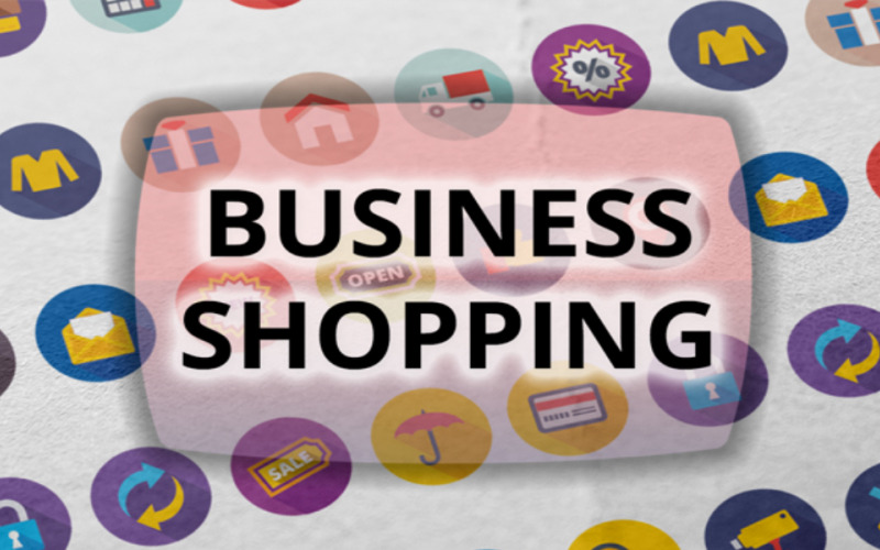 25 Set di icone per lo shopping aziendale