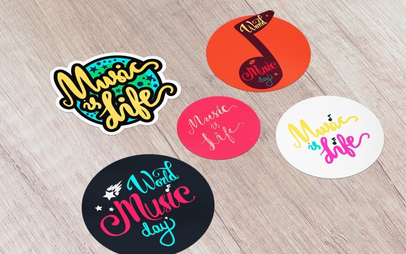 Download Фирменный стиль "100 Music Stickers - Corporate Identity Template" / 100 Music Stickers - Corporate Identity Template - Фирменный стиль на тему графика card,modern,vintage,illustration,poster,design,template,retro,vector,art,flyer,holiday,style,festival,music,badge,creative,event,pop,rock,studio,musical,concert,speaker,background,graphic,wor