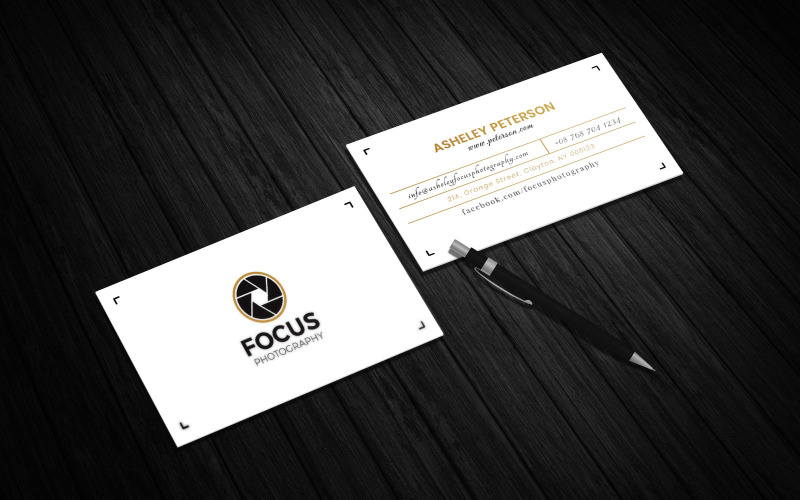 Download Фирменный стиль "Photography Business Card - Corporate Identity Template" / Photography Business Card - Corporate Identity Template - Фирменный стиль на тему графика brown,black,white,photography,business,card,visiting,photographers,golden,names,tag,industrial,portrait,landscape,wild,product