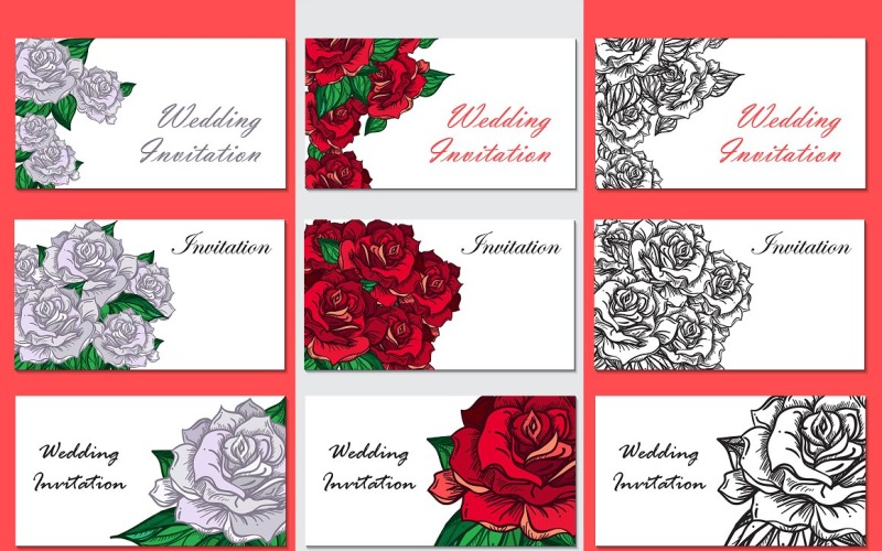 Download Фирменный стиль "Romantic Roses - Corporate Identity Template" / Romantic Roses - Corporate Identity Template - Фирменный стиль на тему графика wedding,invitation,invite,card,vintage,illustration,label,poster,template,retro,greeting,romantic,chic,nature,postcard,vector,floral,luxury,love,grand,art,tattoo,brochure,holiday,business,dec