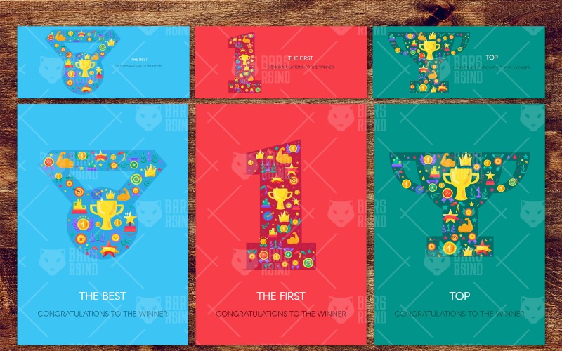Download Фирменный стиль "Winner Greetings Banners Set - Corporate Identity Template" / Winner Greetings Banners Set - Corporate Identity Template - Фирменный стиль на тему графика lettering,typography,hand-drawn,illustration,poster,design,vector,text,sport,color,collection,clipart,clip art,gold,star,flat,green,blue,colorful,background,red,graphic,print,horizontal,verti