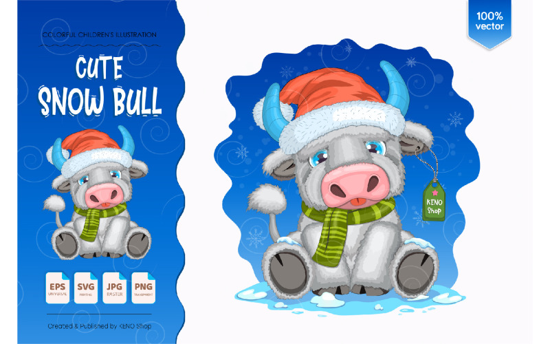 Download Vector "Cute Snow Bull - Vector Image" / Cute Snow Bull - Vector Image - Vector на тему графика bull cartoon paint,cute bull,bull clipart,bull png,bull art,adorable bull svg,bull print,bull clip art,bull applique,bull shirt,bull illustration,baby bull,bull animal svg,kids art project,pn
