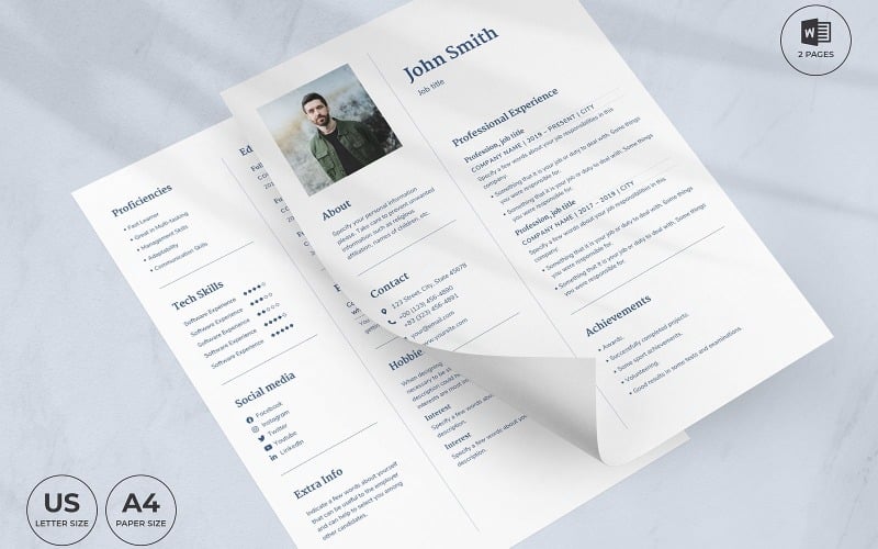 Plantilla de CV de agente inmobiliario
