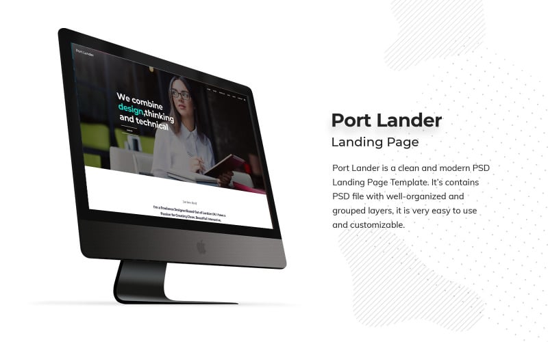 Portfolio Landing Page PSD-Vorlage