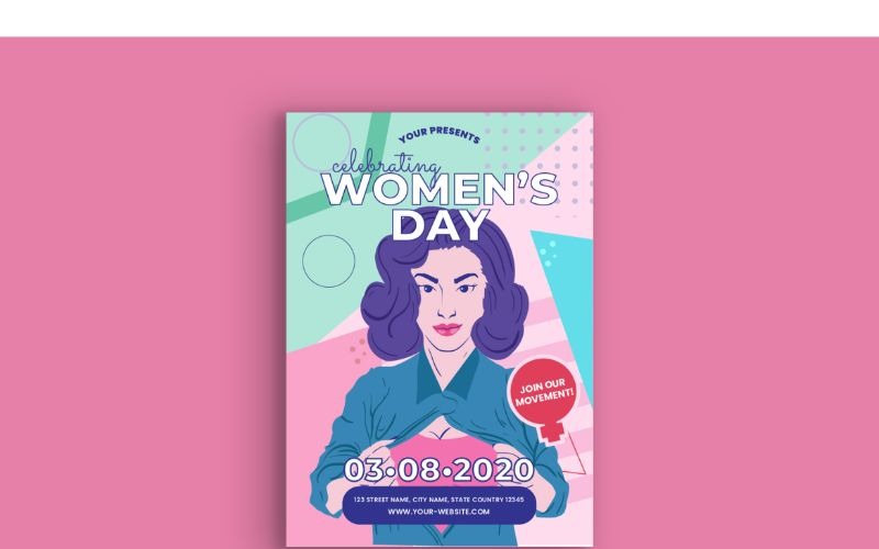 Póster Día de la mujer 2 - Imagen vectorial