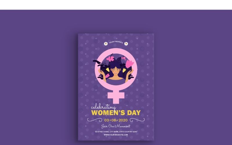Download Фирменный стиль "Poster Women's Day - Corporate Identity Template" / Poster Women's Day - Corporate Identity Template - Фирменный стиль на тему графика poster,vector,illustration,creative,design