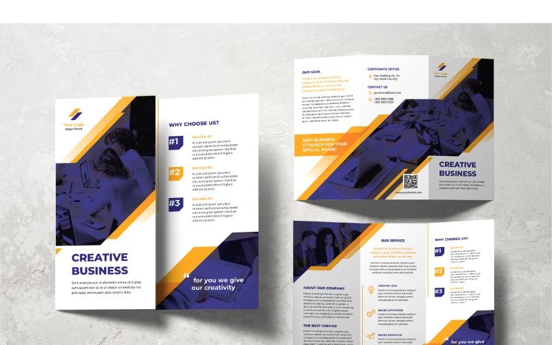 Download Фирменный стиль "Trifold Creative Business - Corporate Identity Template" / Trifold Creative Business - Corporate Identity Template - Фирменный стиль на тему графика trifold,brochure,business,cover,booklet,leaflet,corporate,publication,print,promotion,marketing,catalog,template,creative,layout