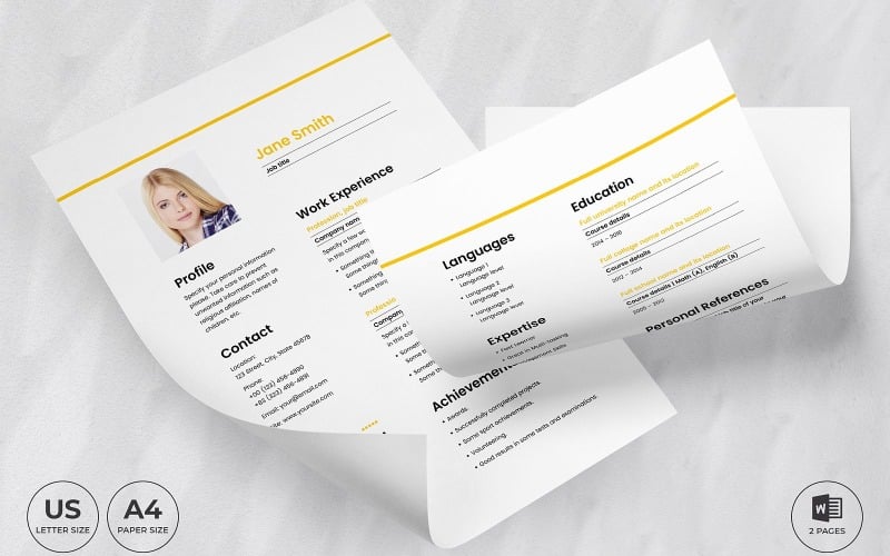 Wzór CV Stewardesa