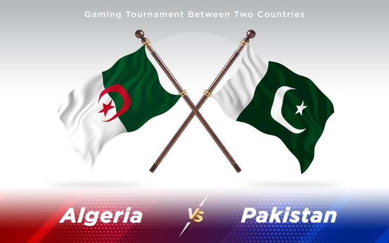 Download Иллюстрация "Algeria versus Pakistan Two Countries Flags - Illustration" / Algeria versus Pakistan Two Countries Flags - Illustration - Иллюстрация на тему графика national,patriotic,europe,asia,republic,map,flag,country,cartography,geography,nation,illustration,graphic,vector,state,world,isolated,symbol,border,icon