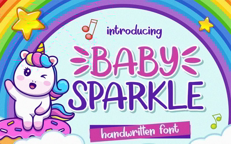 Baby Sparkle - El Yazısı Yazı Tipi