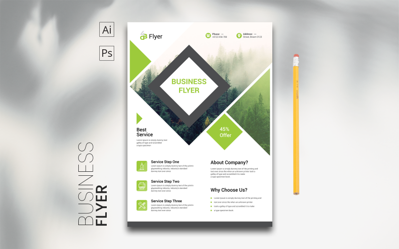 Download Фирменный стиль "Clean Flyer - Corporate Identity Template" / Clean Flyer - Corporate Identity Template - Фирменный стиль на тему графика clean,template,flyer,business,modern,poster,corporate,design,a4,creative,simple,company,print,style,concept,element,sales,icon,idea,elegant