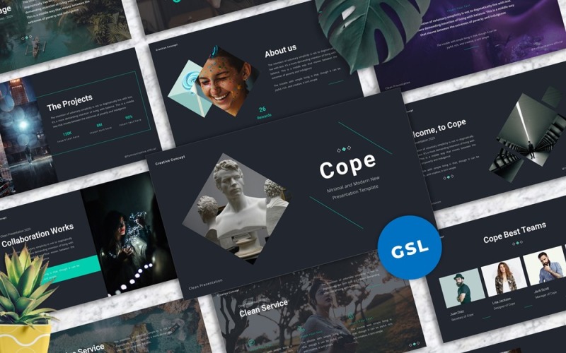 Cope - Minimale Google Slides