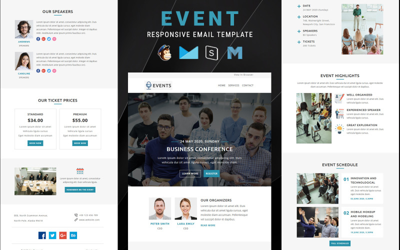 Events – Multipurpose Responsive Email Newsletter Template