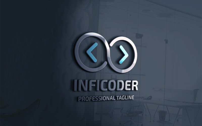 Infinity Coder Logo šablona