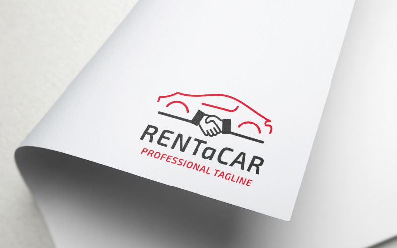 Modello di logo di noleggio auto
