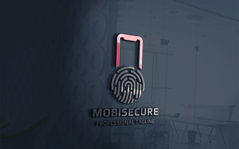 Modello di logo sicuro per dispositivi mobili