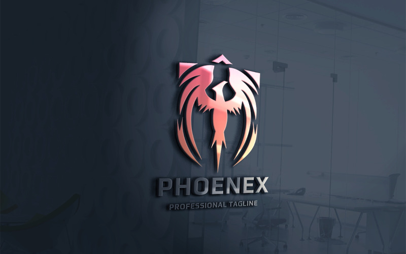 Download Шаблон логотипа "Phoenix Security Logo Template" / Phoenix Security Logo Template - Шаблон логотипа на тему графика bird,brand,branding,business,corporate,creation,creative,creativity,eagle,fire,identity,immortality,investment,life,longevity,magic,majestic,mystical,myth,phenix