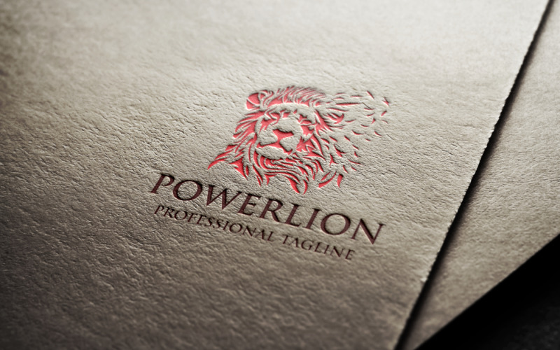 Power Lion Logo sjabloon