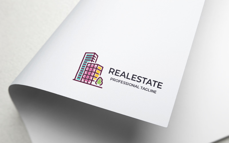 Download Шаблон логотипа "Real Estate Logo Template" / Real Estate Logo Template - Шаблон логотипа на тему графика agent,architecture,banking,building,buying,constructions,custom,design,develop,development,home,house,insurance,leasing,legal,market,marketing,moving,real estate,remodel